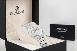Zegarek Damski Giewont Sapphire Srebrny GW3670-B1