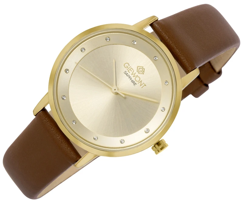 Zegarek Damski Giewont Sapphire Złoty GW4130-A2