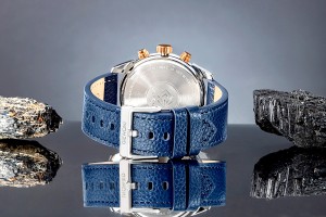Zegarek Męski Giewont Chronograph Sapphire Srebrno Niebieski GW8810-A2