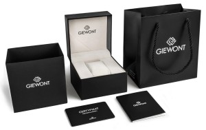 Zegarek Męski Giewont Chronograph Sapphire Srebrno Niebieski GW7650-A5