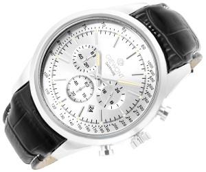 zegarek męski Giewont chronograf srebrna tarcza