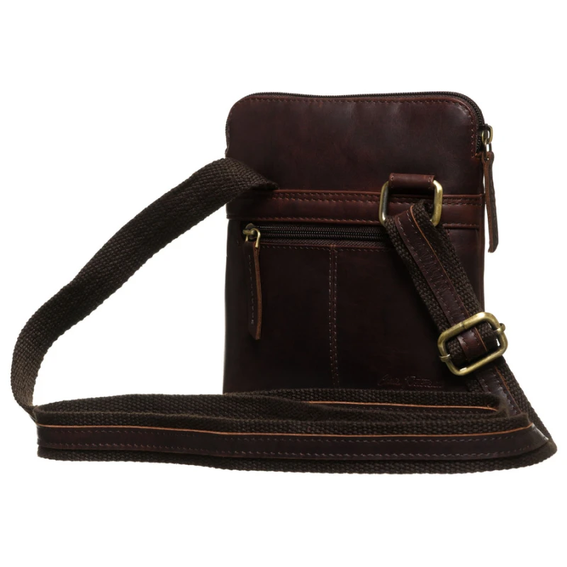 listonoszka męska elegancka brązowa Peterson kieszenie