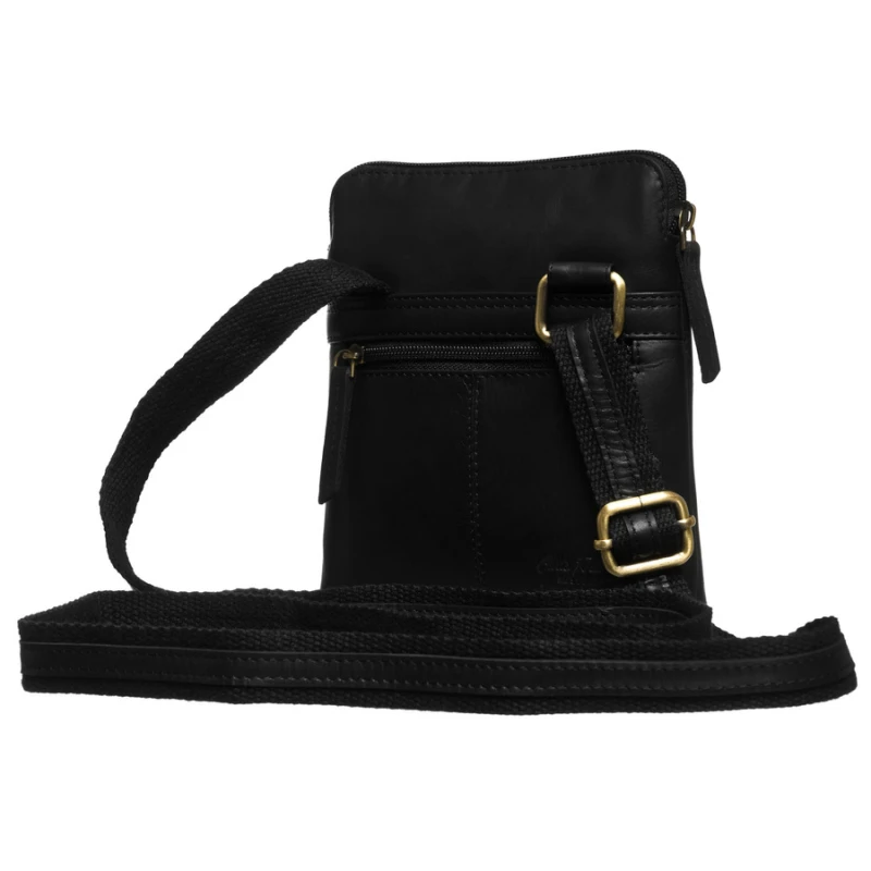 listonoszka męska elegancka czarna Peterson kieszenie