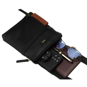 torba crossbody męska skórzana brązowa Peterson