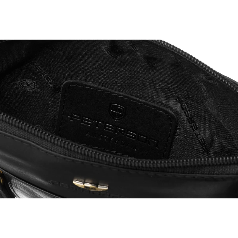 saszetka męska Peterson czarna do miasta i pracy