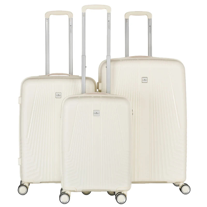 zestaw walizek Peterson beżowy ABS 3 sztuki duża średnia mała niua.pl