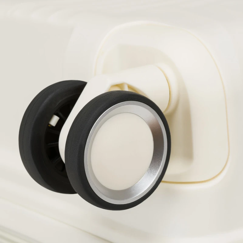 Zestaw walizek podróżnych z tworzywa ABS w beżowym kolorze - Peterson