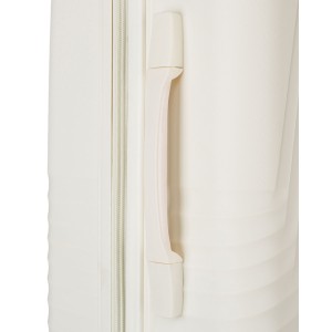 Zestaw walizek podróżnych z tworzywa ABS w beżowym kolorze - Peterson