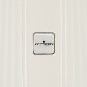 Zestaw walizek podróżnych z tworzywa ABS w beżowym kolorze - Peterson