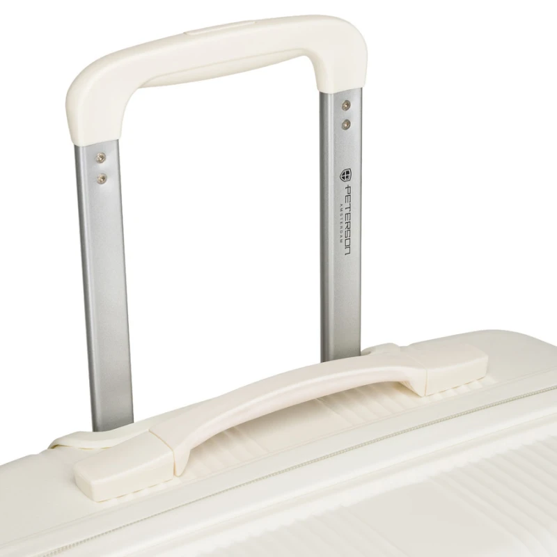 Zestaw walizek podróżnych z tworzywa ABS w beżowym kolorze - Peterson