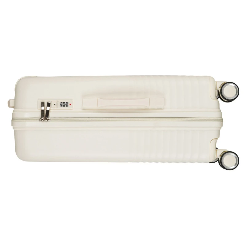 Zestaw walizek podróżnych z tworzywa ABS w beżowym kolorze - Peterson