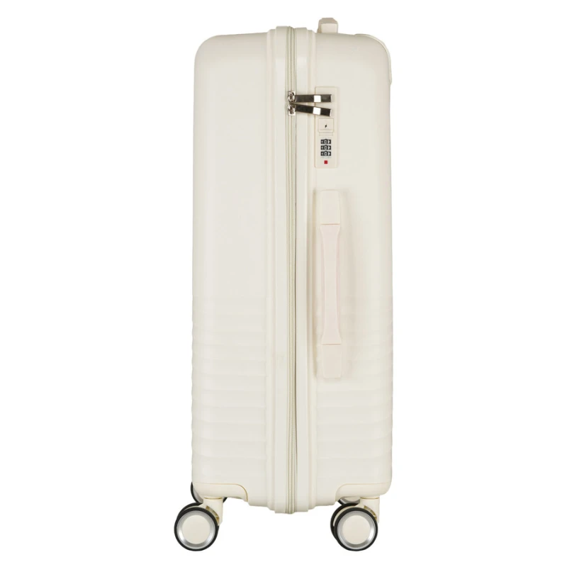 Zestaw walizek podróżnych z tworzywa ABS w beżowym kolorze - Peterson