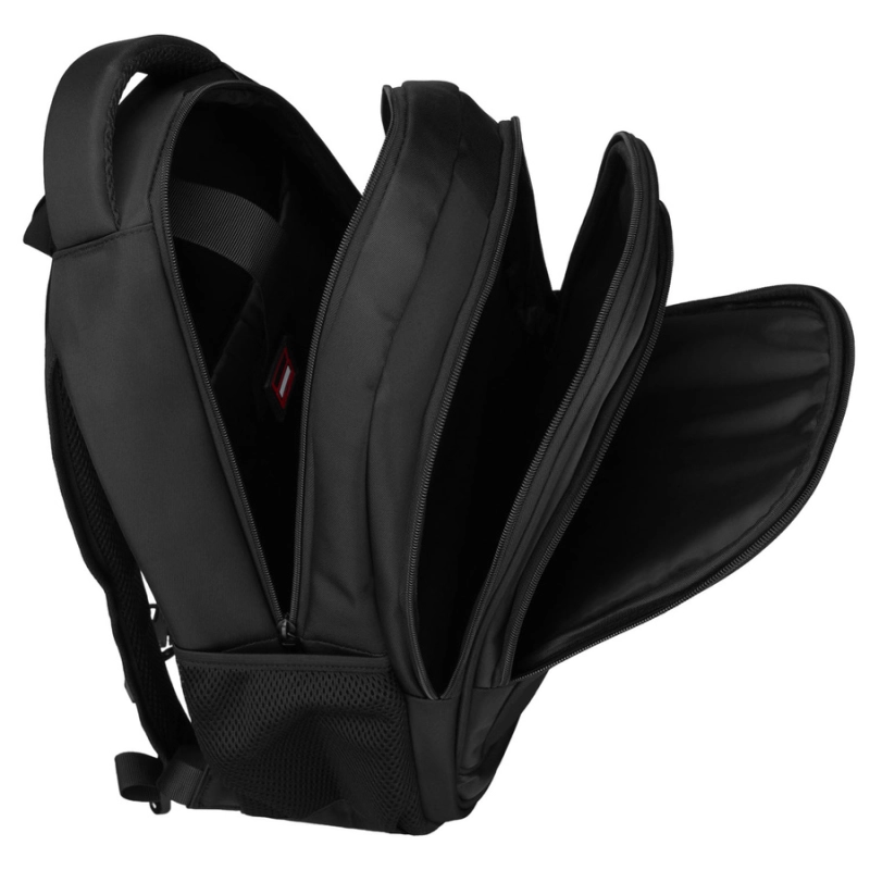 plecak miejski Peterson czarny z kieszeniami organizer