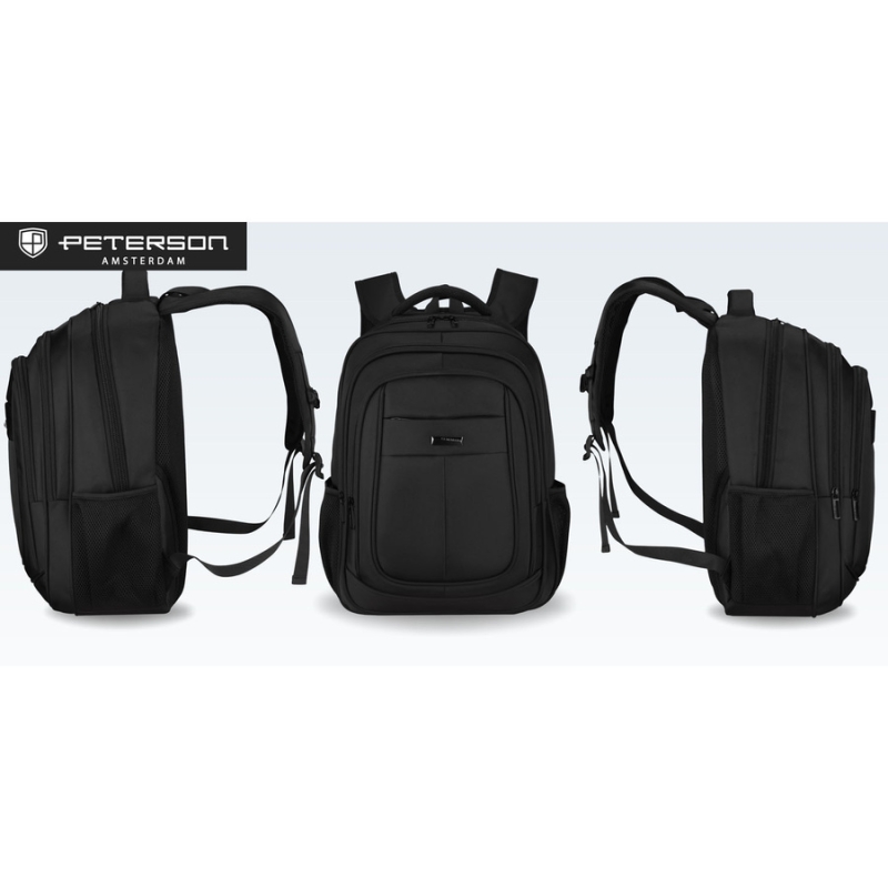 plecak miejski czarny minimalistyczny design Peterson niua.pl