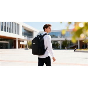 plecak na laptop 15,6 cali czarny miejski Peterson wygodny
