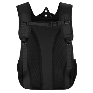 plecak Peterson z kieszeniami organizer plecak miejski czarny