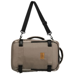 Dwukomorowy, szary plecak podróżny zawieszony na oddychających szelkach - Peterson