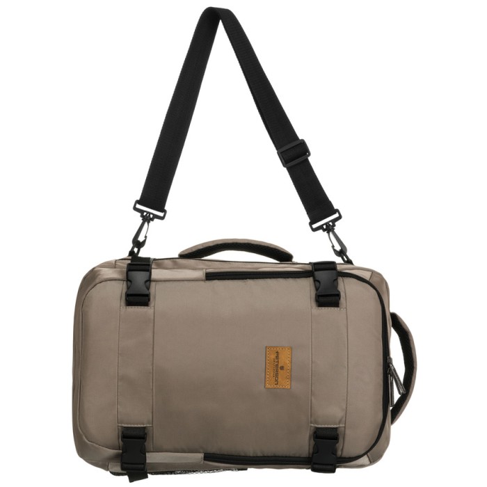 Dwukomorowy, szary plecak podróżny zawieszony na oddychających szelkach - Peterson