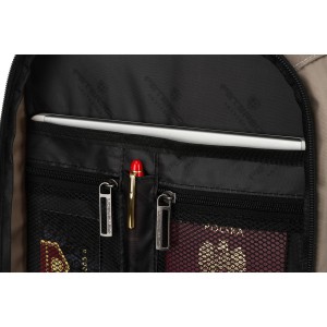 Dwukomorowy, szary plecak podróżny zawieszony na oddychających szelkach - Peterson