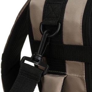 Dwukomorowy, szary plecak podróżny zawieszony na oddychających szelkach - Peterson