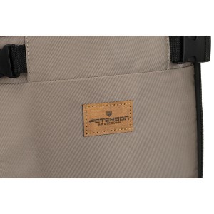 Dwukomorowy, szary plecak podróżny zawieszony na oddychających szelkach - Peterson