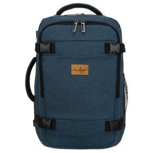 plecak Peterson granatowy nowoczesny plecak podróżny do samolotu
