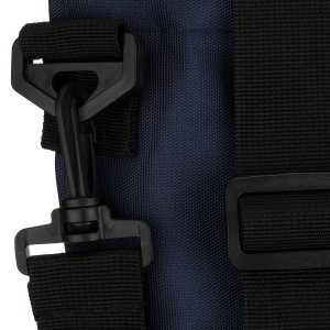 shopperka damska granatowa z paskiem Peterson elegancka torba