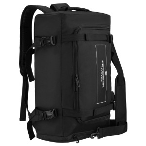 plecak podróżny 2w1 Peterson czarny torba na ramię