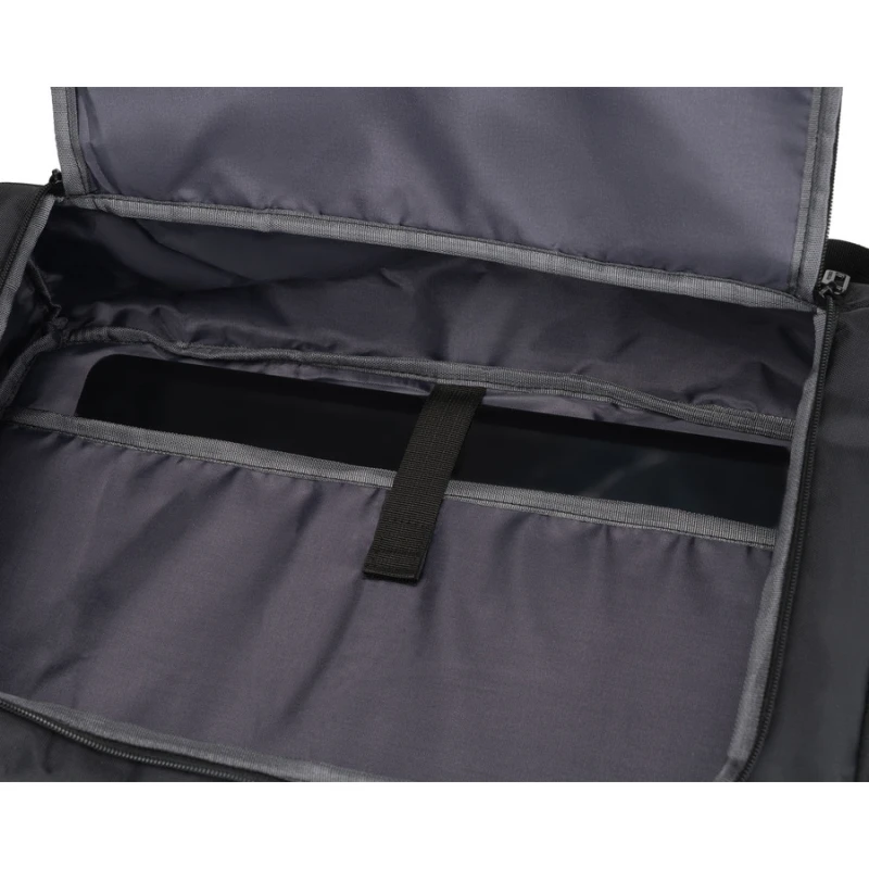 Plecak podróżny z funkcją torby, wykonany z poliestru w czarnym kolorze - Peterson