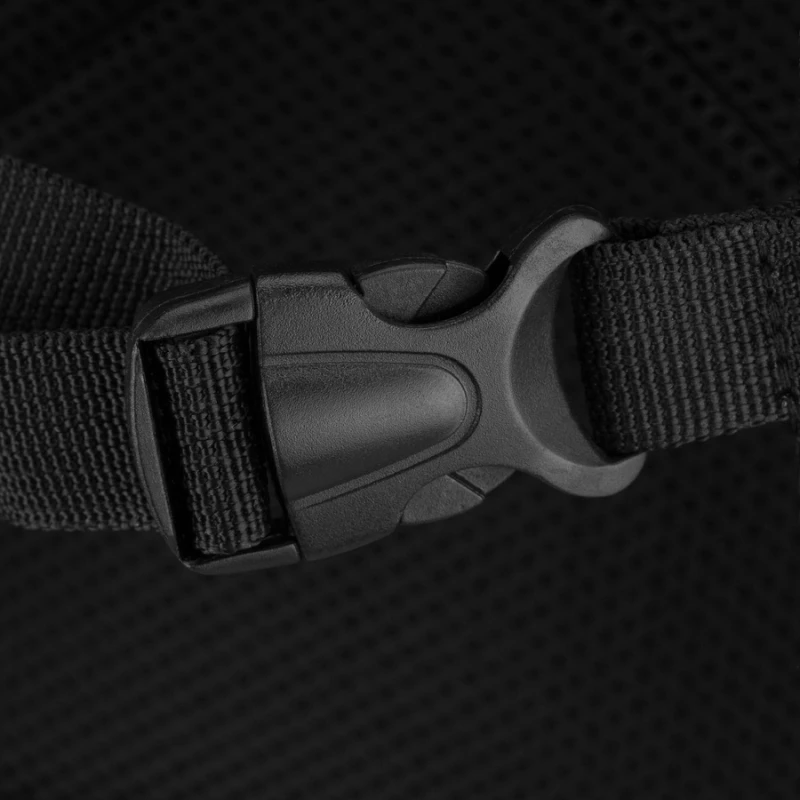 Plecak podróżny z funkcją torby, wykonany z poliestru w czarnym kolorze - Peterson