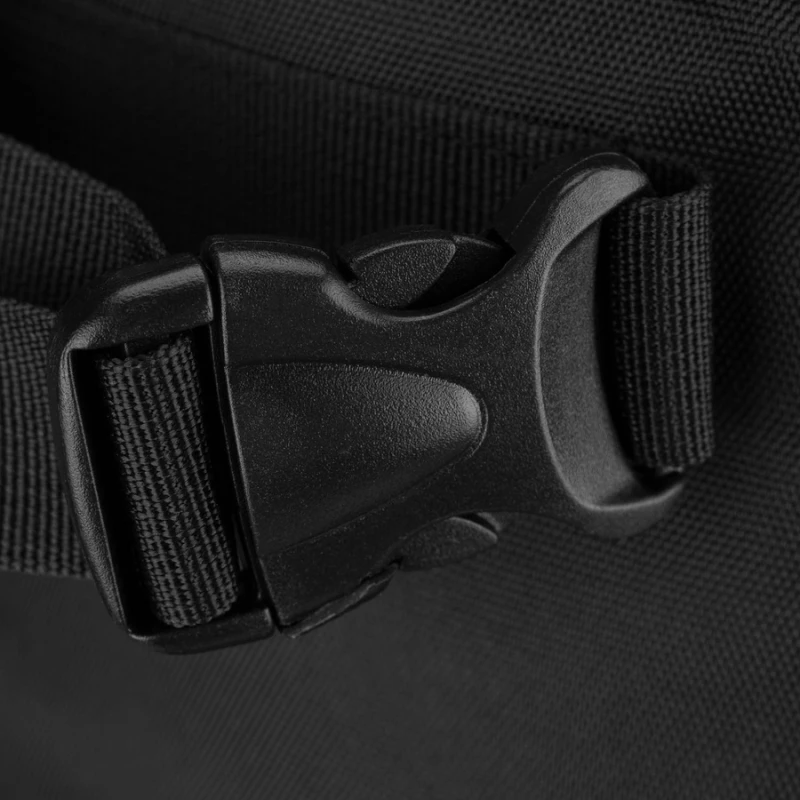 Plecak podróżny z funkcją torby, wykonany z poliestru w czarnym kolorze - Peterson