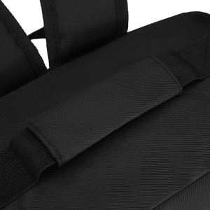 Plecak podróżny z funkcją torby, wykonany z poliestru w czarnym kolorze - Peterson