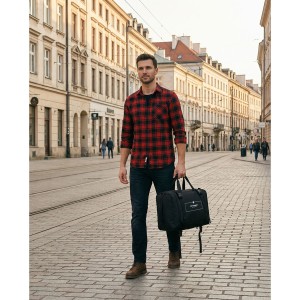 plecak męski damski czarny Peterson funkcjonalny