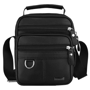 torba męska na ramię czarna skóra naturalna Rovicky