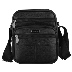 saszetka męska skórzana Rovicky czarna na ramię