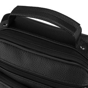 Listonoszka męska wykonana ze skóry naturalnej w czarnym kolorze - Rovicky