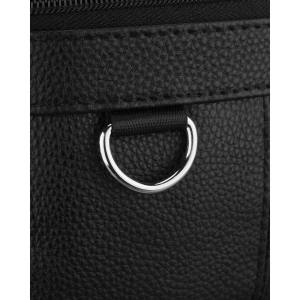 Listonoszka męska wykonana ze skóry naturalnej w czarnym kolorze - Rovicky