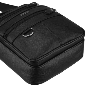 torba męska elegancka czarna skórzana na co dzień