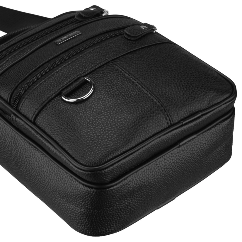 torba męska elegancka czarna skórzana na co dzień