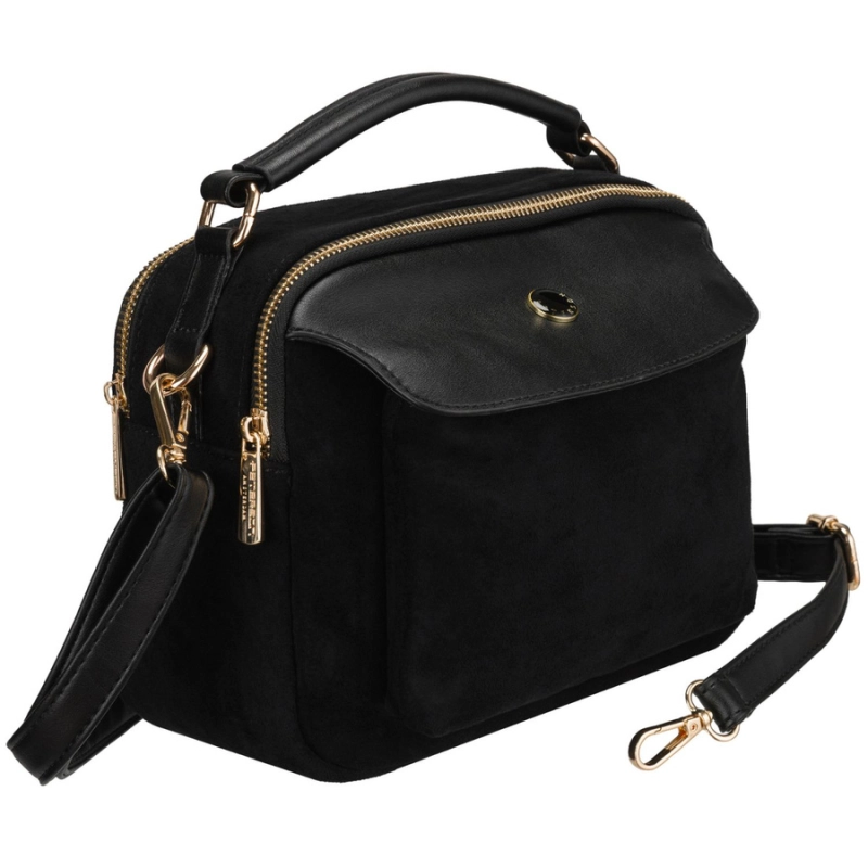 torebka damska czarna Peterson listonoszka crossbody