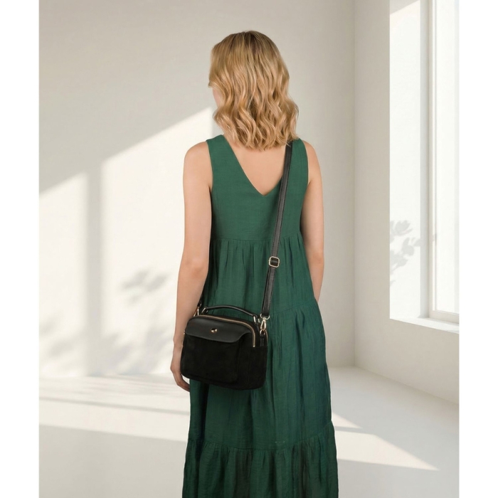 czarna listonoszka damska Peterson mała elegancka