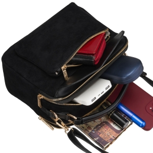 torebka crossbody damska czarna Peterson