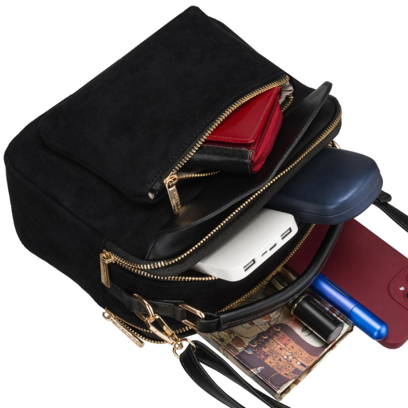 torebka crossbody damska czarna Peterson