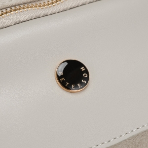 Modna szara listonoszka damska na ramię miejska mała saszetka na suwak skóra ekologiczna - Peterson