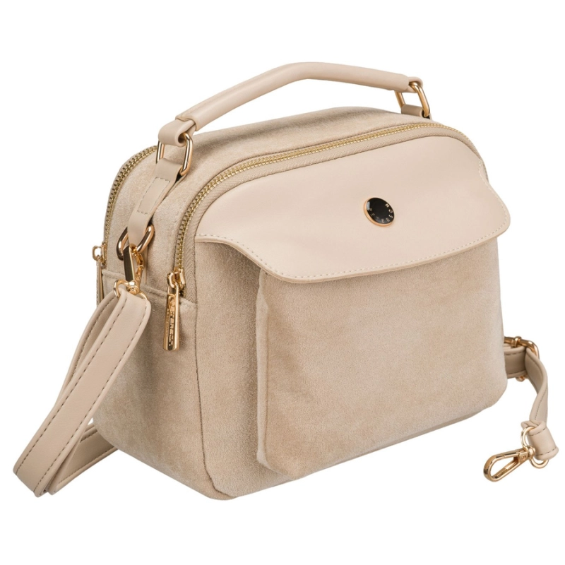 torebka damska beżowa Peterson listonoszka crossbody