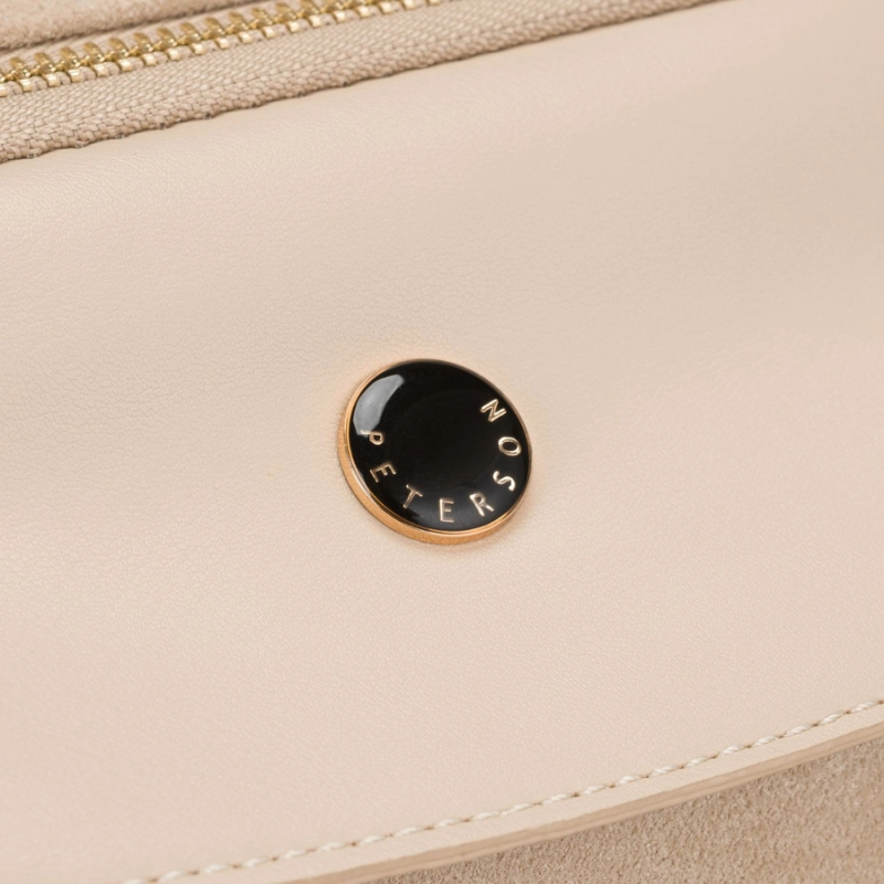 elegancka torebka damska beżowa Peterson