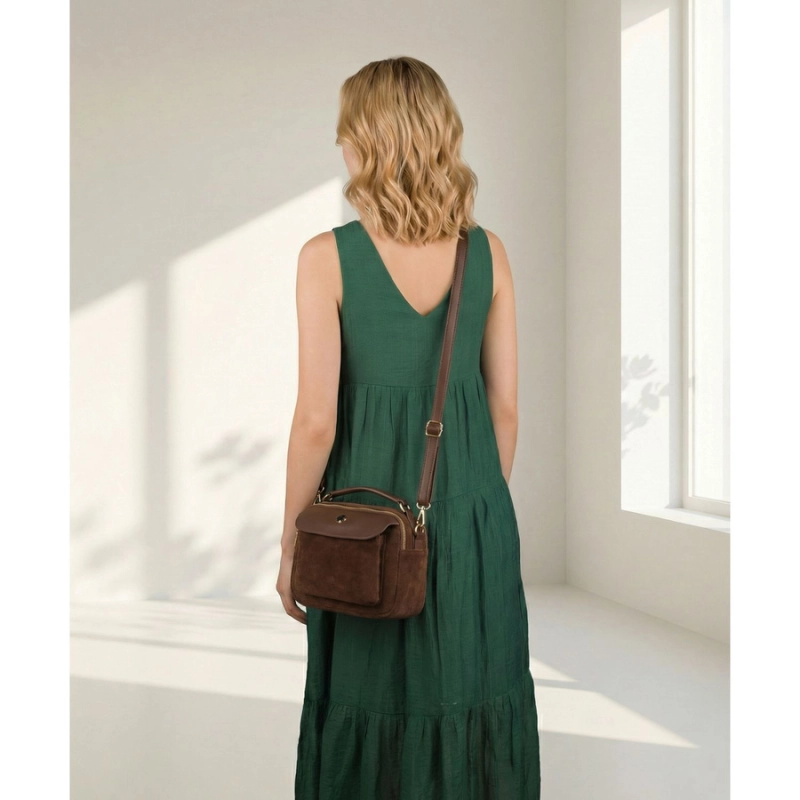 brązowa listonoszka damska Peterson elegancka