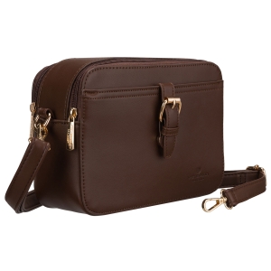 torebka damska brązowa Peterson listonoszka crossbody mała