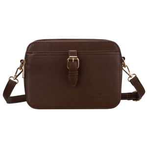 listonoszka damska brązowa Peterson skóra ekologiczna