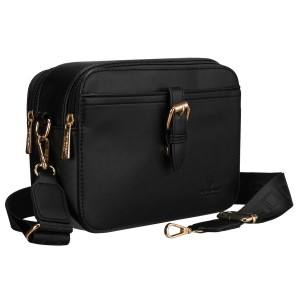 torebka damska czarna Peterson listonoszka crossbody mała